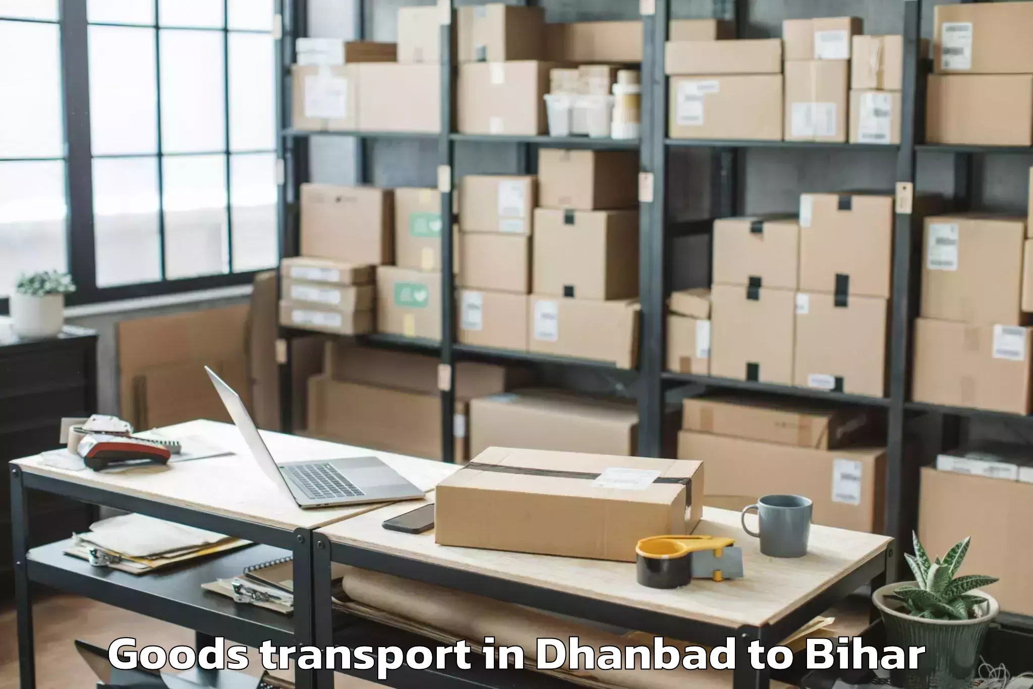 Comprehensive Dhanbad to Laukaha Goods Transport